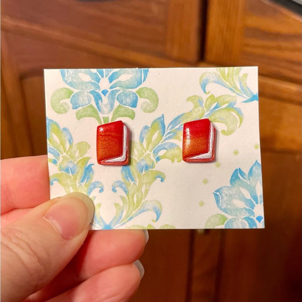 Book Earrings